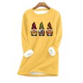 thumbnail image 1 of Hauts Grande Taille pour Femmes Mode Décontractée Manches Longues Col Rond Blouses & Chemises Chandails en Molleton en Liquidation, 1 of 3