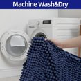 thumbnail image 4 of Bathroom Rugs Set Super Soft mat Absorbent Bathroom Mat Bath Mat Set 3 Pieces Bath Rug for Toilet Bathroom Bedroom Kitchen 32"×20"/24"×16"/20"×20" (Navy Blue) Blue -, 4 of 8