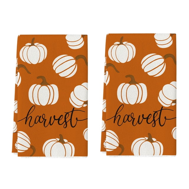 Pumpkin Stripe Kitchen Maple Leaf Words Dishwashing Kitchen Dishwashing Bathroom Hands