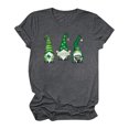 thumbnail image 4 of T-Shirt de la Saint-Patrick pour Femmes Mode Saint-Patrick Imprimé Col Rond Manches Courtes T-Shirt Décontracté Haut T-Shirts de la Saint-Patrick pour Femmes, 4 of 4