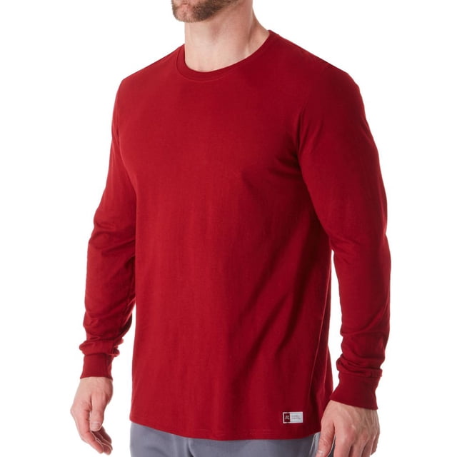 T-Shirt à Manches Longues Essential Performance pour Hommes Russell 64LTTM0 (Cardinal L)