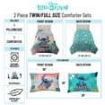 thumbnail image 3 of Disney Lilo and Stitch Kids 2-Piece Twin/Full Reversible Comforter and Pillowcase Set, 100% Polyester, 3 of 9