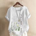 thumbnail image 1 of Birdeem T-Shirt Ample Décontracté d'Été pour Femme à Col Rond, Manches Courtes, à Imprimé Floral, 1 of 12