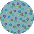 thumbnail image 1 of Ahgly Company Tapis d'Intérieur Lavable en Machine Carré Turquoise Moyen Vert, 3 Pieds Carré, 1 of 7