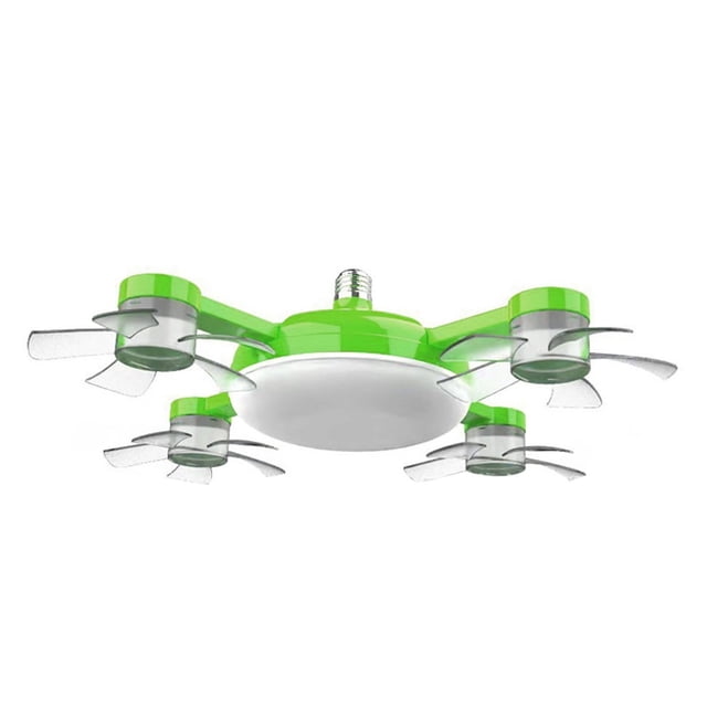 Drone Fan Light 4 Fan With Lights New Plug In Ceiling Fan 20" Ceiling Remote 60W 3 Color Dimmable LED 4 Styles For Living Room