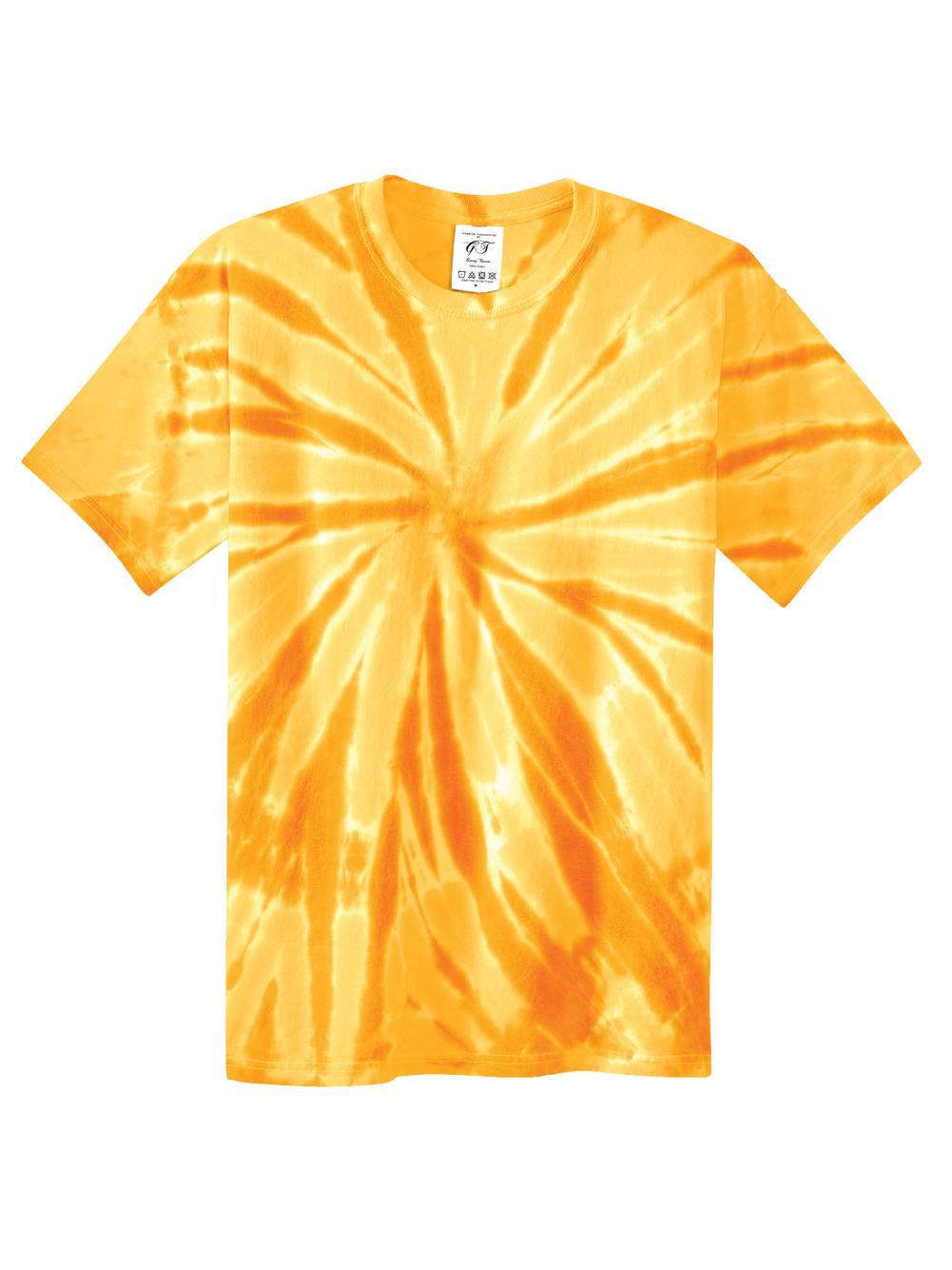 Gravity Threads Mens Tie-Dye Short-Sleeve T-Shirt - Gold - X-Large