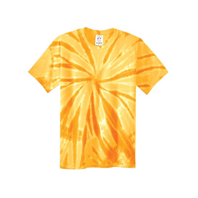 Gravity Threads Mens Tie-Dye Short-Sleeve T-Shirt - Gold - Large