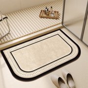Tyidzon Bath Mat Quick Dry Bathroom Rugs Absorbent Bath Carpet Non Slip Shower Rug, Bathtub Floor Mat for Home Entryway Bathroom Decor