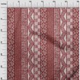 thumbnail image 3 of oneOone Cotton Silk Red Fabric Mix Block Pattern Fabric For Sewing Printed Craft Fabric By The Yard 42 Inch Wide, 3 of 4