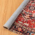 thumbnail image 5 of JML Area Rug 4'x6' Retro Accent Non-Slip Indoor Carpet Yellow & Red Floral Foldable Rugs for Living Room Bedroom Office Home Decor, 5 of 5