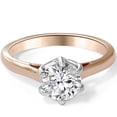 thumbnail image 1 of G/SI 1 1/2ct Solitaire  Diamond Engagement Ring 14K Rose Gold Round, 1 of 3
