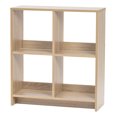 thumbnail image 1 of IRIS USA, 4-Cube Organisateur de Rangement, Brun Clair, 1 of 1