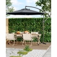 thumbnail image 2 of Parasol Déporté de 10 Pi pour Patio, Grand Parasol de Patio, Parasol Extérieur Déporté à Base en Croix, Levage à Manivelle et Inclinaison Infinie, Protection UV, Résistant à la Décoloration pour Cour Arrière, Jardin, Piscine, 2 of 6