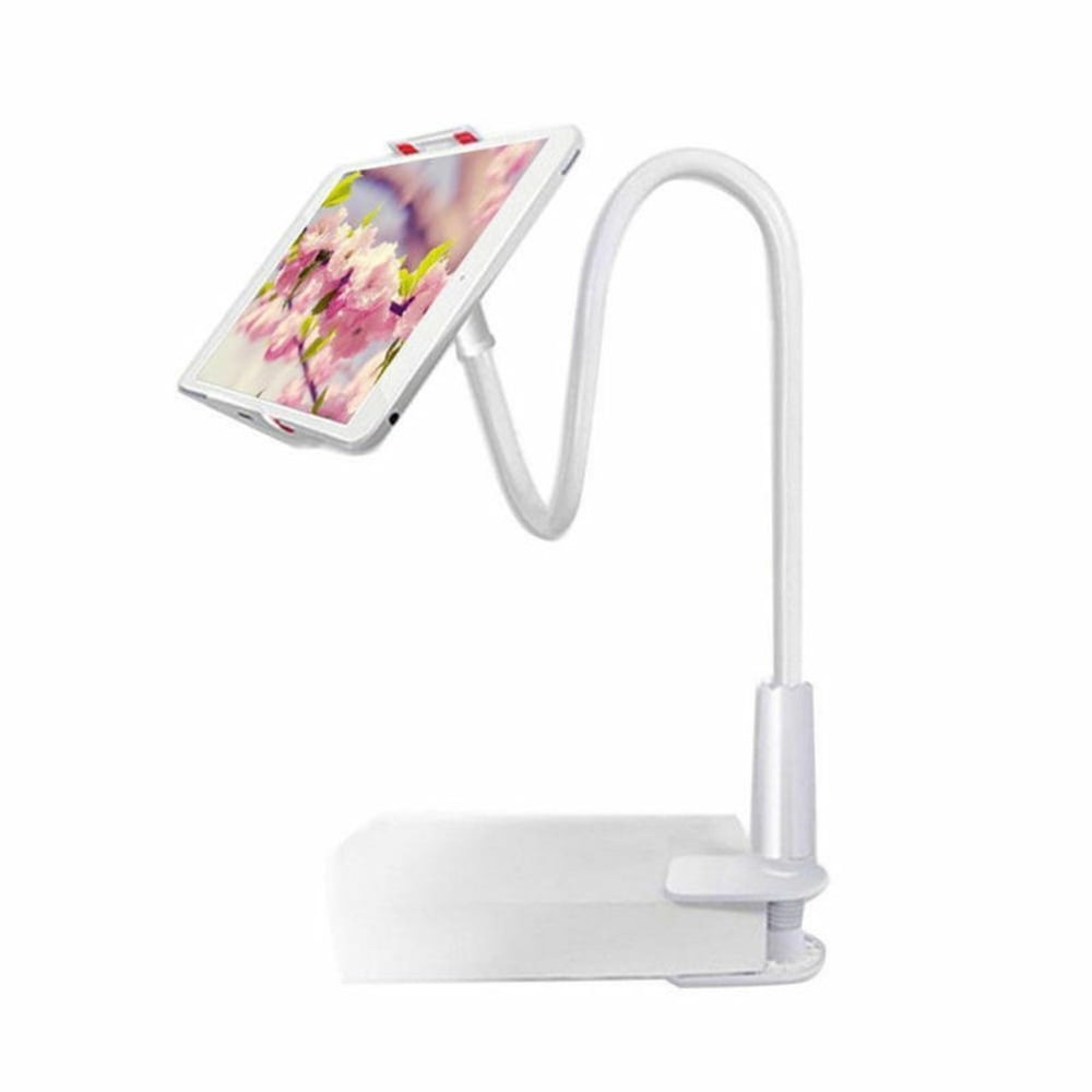 Yeacher 27 Inch Flexible Gooseneck Tablet & Phone Stand Cell Phone Holder with Adjustable Mount and 3 inch Screw-Type Clamp for Desk / Bed / Kitchen Compatible with 4 inch to 10.6 inch Phones/Tablet