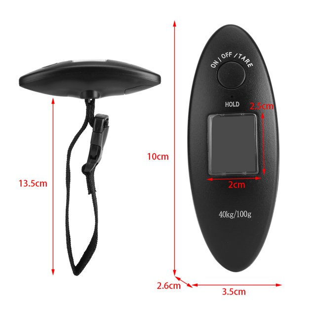 WEIHENG 40kg/100g LCD Digital Luggage Scale Handheld Electronic Kitchen Fishing Weight Balance