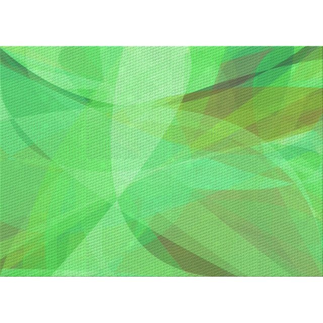 Ahgly Tapis Rectangulaire Lavable en Machine Intérieur Transitionnel Vert Néon, 3 Pieds x 5 Pieds