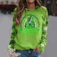 thumbnail image 2 of Pompotops Blouse Décontractée à Manches Longues Imprimée Mode pour la Saint-Patrick Col Rond Pull-Over en Solde, 2 of 5