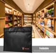 thumbnail image 2 of Graflsoa Fireproof Document Bag with Heat Resistance, Waterproof & Explosion-Proof Design, 15" x 11", Black, Horizontal Style for Home or Office Use, 2 of 6