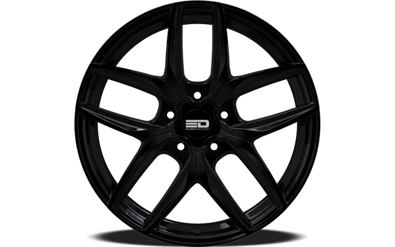 4 x jantes Euro Design Forza en alliage Noir brillant de 22x9.5 pouces