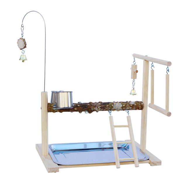 Parrot Playstand Bird Stand Platform Boredom Breaker Training Parrot Play Stand