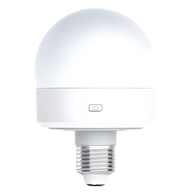 Dvruxg Ampoule DEL Rechargeable Sans Fil à Piles pour Applique Murale avec Fini Blanc, base Magnétique Détachable et Recharge USB Type‐C. Elle Offre des Températures de Couleur Ajustables (3000K, 4000K, 6000K), 12 Couleurs RVB, Luminosité à Intensité Réglable et Commandes à Télécommande Ou à Bouton‐poussoir avec Réglages de Minuterie. Idéale pour Appliques Murales Non Câblées, Lampes Ou comme Veilleuse portable.