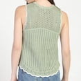 thumbnail image 2 of Bloom Girl Contrast Knit Sweater Tank, Sizes XS-XL, 2 of 4