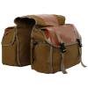 thumbnail image 1 of Sacs Sacoches Doubles en Toile pour Vélo avec Crochets Ajustables Grands Compartiments 30-40 L Kaki, 1 of 8