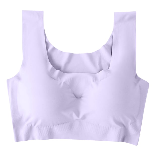 Yuyuzo Wireless Bras for Women Full Coverage Padded Tank Top Bra Comfy Support Smoothing Daily Bra
