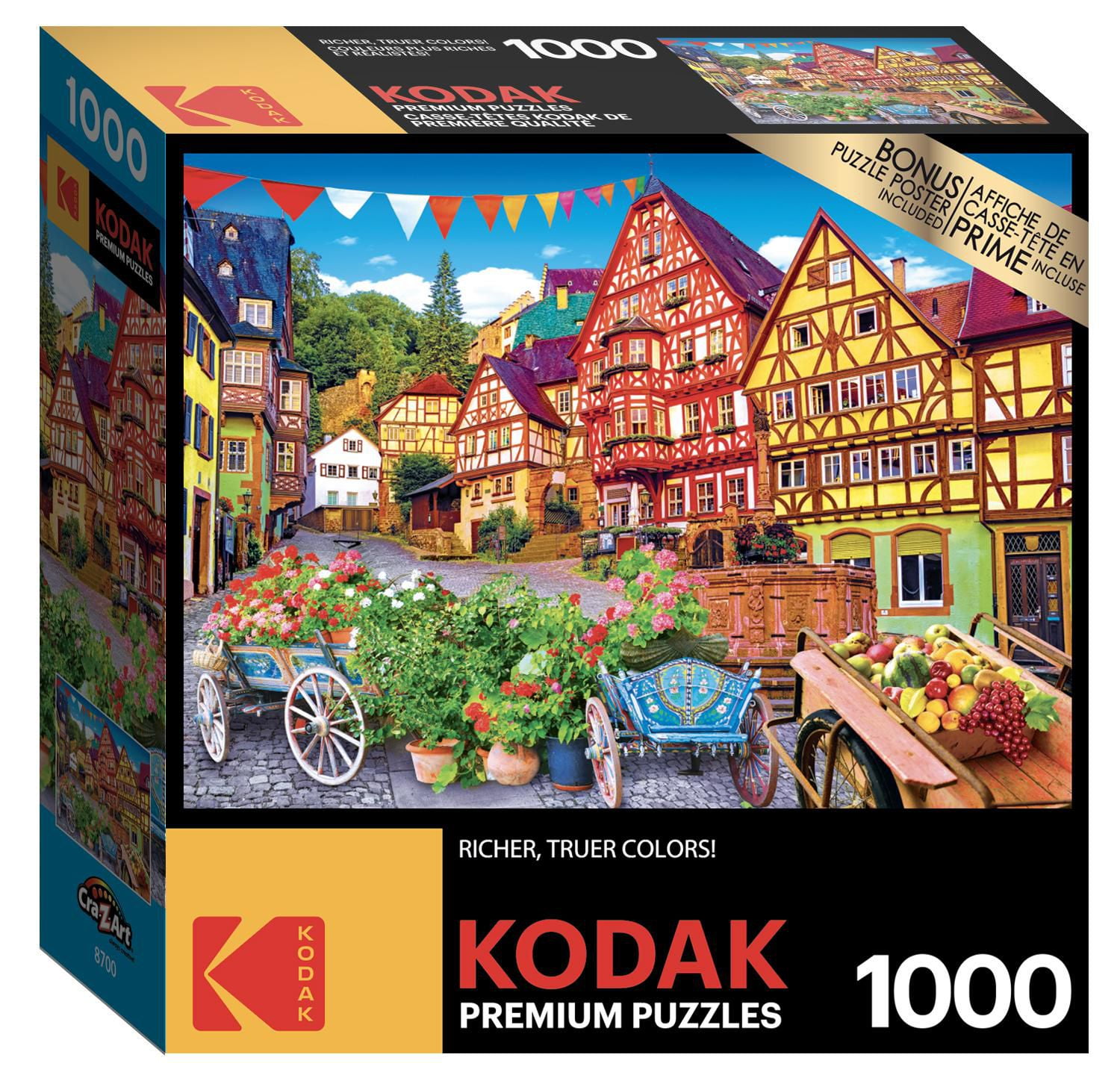 Kodak 1000 piece jigsaw puzzle - Colourful European Town