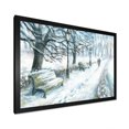 thumbnail image 2 of Designart Winter Park At Christmas Traditional Framed Wall Art, 2 of 4