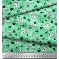 thumbnail image 2 of Soimoi Rayon Fabric Hot Coffee Beverages Print Fabric by Yard 56 Inch Wide, 2 of 3