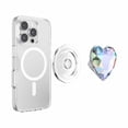 thumbnail image 3 of PopSockets PopGrip pour MagSafe Rond avec Anneau Adaptateur Cœur Dichroique Irisé, 3 of 5