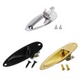 thumbnail image 1 of Replacement For Strat Stratocaster Electric Guitar Jack Plate 6.35mm 1/4" Boat Shaped Audio Connector Socket Panel, 1 of 6