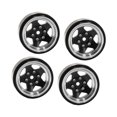 thumbnail image 2 of Milaget 4 Pieces 1.3 Inches Beadlock Wheel Rim for FMS Ascent-18 1: 18 RC Car Sturdy Black, 2 of 9
