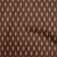 thumbnail image 1 of oneOone Georgette Viscose Brown Fabric Check Argyle Sewing Craft Projects Fabric Prints By Yard 42 Inch Wide, 1 of 4
