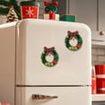 thumbnail image 4 of Christmas Decoration Magnetic Wreath Simulation Christmas Wreath Magnetic Refrigerator Magnet, 4 of 6