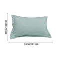 thumbnail image 3 of Birdeem Premium Solid Color Pillowcase, Soft Washed Cotton Material, King Size Cover for Full Bed Coverage, Luxury Design Enhances Bedroom Decor, Easy to Clean for Fresh Comfort, 3 of 9