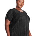 thumbnail image 4 of George Plus Women's Metallic Dot Sequin Tee Dress, 4 of 6