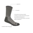 thumbnail image 3 of Genuine Dickies Men Heavyweight Crew Work Socks - Grey - 6 Paris (2x3PK), 3 of 5
