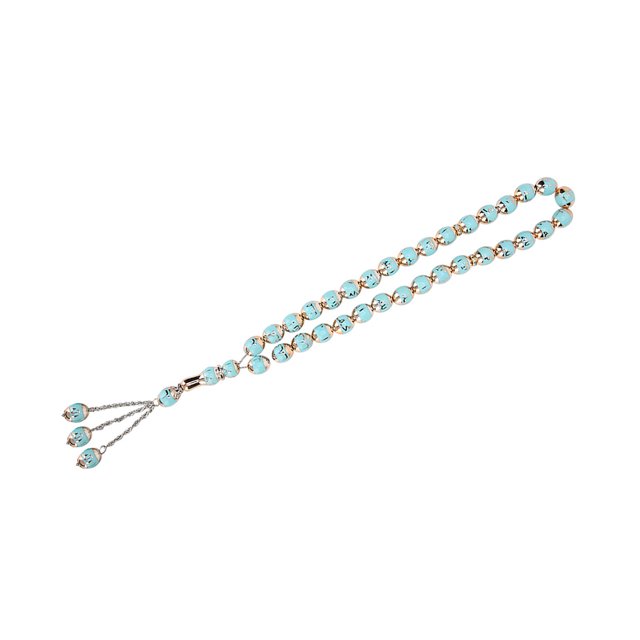 Fournitures de Perles de Prière Musulmanes Chapelet au Laser Hui Accessoire d'Écriture Fournitures Unisexe Perles Rondes Assortiments de Perles
