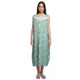 thumbnail image 1 of Moomaya Chemise de Nuit à Manches pour Femmes, Imprimée, en Coton, 1 of 5