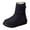 Blue, variant on XIMIN Women's Thermal Fleece Lining Anti Skid Mid Calf Boots Waterproof Cloth Warm Snow Boots Round Toe Plush Lining Slip-On Waterproof Winter Boots with Hook And Loop