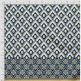 thumbnail image 2 of oneOone Silk Tabby Fabric Triangle Geometric Printed Craft Fabric BTY 42 Inch Wide, 2 of 5