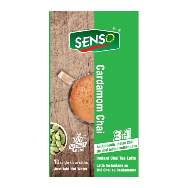Senso Cardamom Instant Chai Tea Latte (10 Sticks)