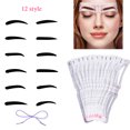 thumbnail image 4 of 12PCS Eyebrow Shaping Tool Kits Eyebrow Stencils With Elastic Fixing Strap, 4 of 6