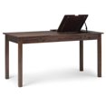 thumbnail image 4 of Allora Contemporary Computer Desk in Distressed Charcoal Brown, 4 of 11