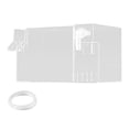 thumbnail image 3 of Yinanstore Aquarium Fish Tank Filter Accessory Transparent Waterfall Turtle Tank Water Purifier Aquarium Filter Box for Small Fish Tanks Clear 18x10.5x10cm, 3 of 8