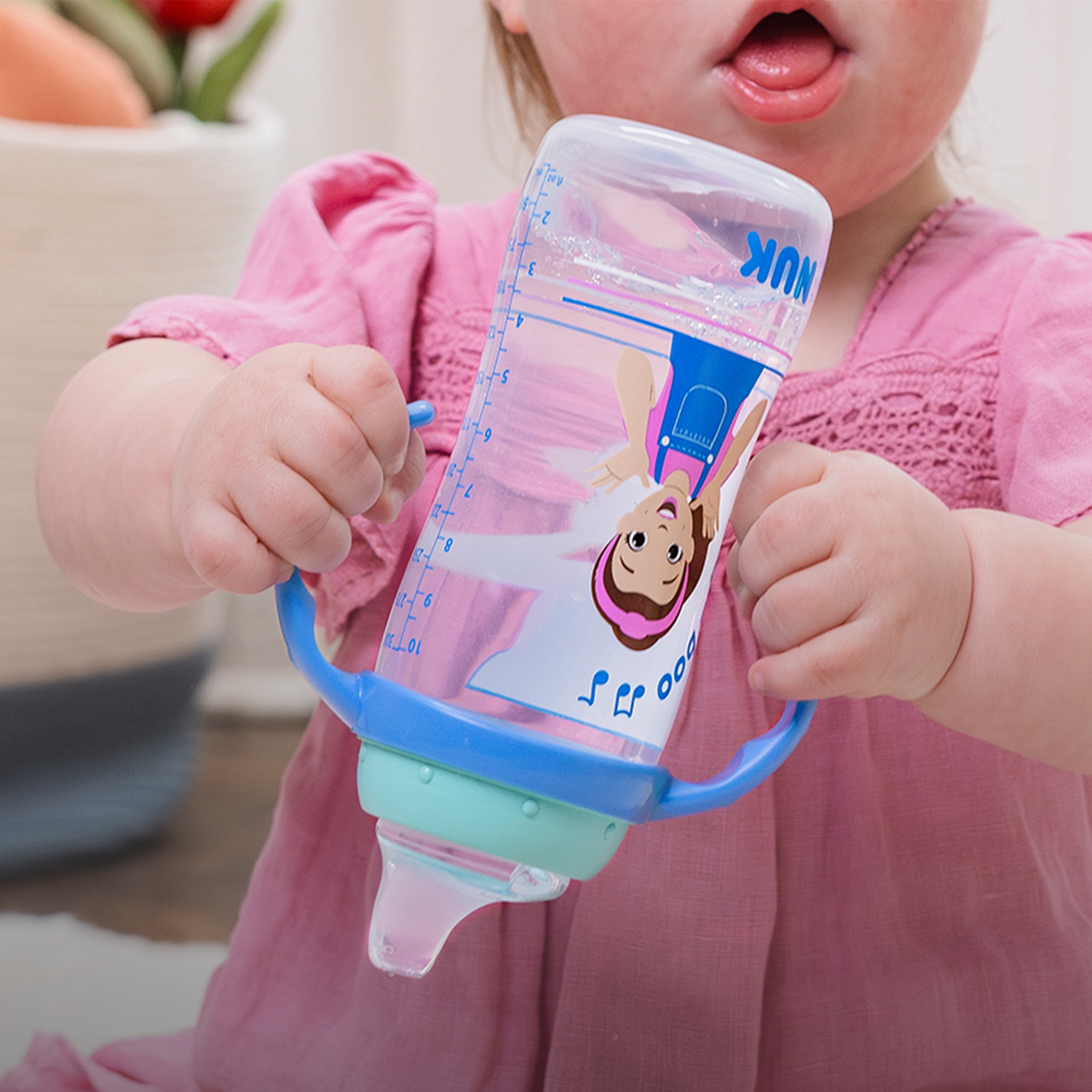 Gobelet d’apprentissage NUK Mme Rachel, 8+ mois, 300 ml (10 oz)