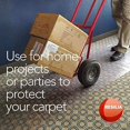 thumbnail image 2 of Resilia - Clear Vinyl Plastic Floor Runner/Protector for Low Pile Carpet - Skid-Resistant Decorative Pattern, (27 Inches Wide x 12 Feet Long), 2 of 5