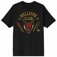 thumbnail image 1 of T-Shirt Noir pour Adulte Stranger Things Hellfire Club, 1 of 2